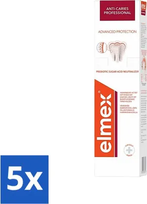 Image de Dentifrice Elmex Anti-Caries Professional Advanced Protection 75 ml - Pack avantage - 5 pièces