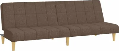 Produktbild von Schlafsofa 2-Sitzer Taupe Stoff