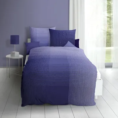 Produktbild von Kaeppel Mako-Satin Bettwäsche Master 155x220 cm + 80x80 cm violett