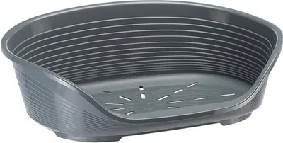 Obrázok produktu pre Ležadlo pre psov a mačky Siesta Deluxe, veľkosť 10, 93,5 x 68 x 28,5 cm, tmavošedá, plast, protišmyková úprava, FERPLAST