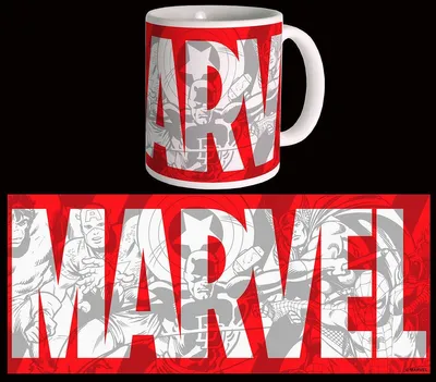 Immagine prodotto di Kubek Marvele z Wielkim Logo, Ceramika 300 ml, Oficjalnie Licencjonowany