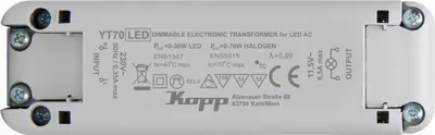 Immagine prodotto di Trasformatore elettronico Kopp 0-70 W/VA 202570095