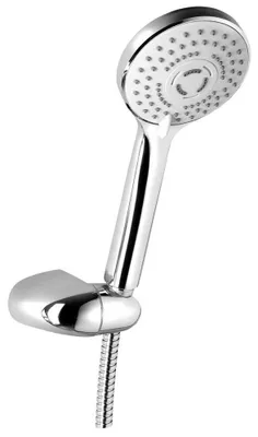 Zdjęcie produktu dla Aqualine - Zestaw prysznicowy 100, 2 dysze, obrotowy uchwyt, chrom 11454