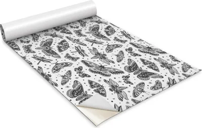 Zdjęcie produktu dla Folia samoprzylepna - Okleina meblowa - Dekoracyjna - Do mebli - Tapeta - Naklejka - Folia - Motyle - 100 x 50 cm
