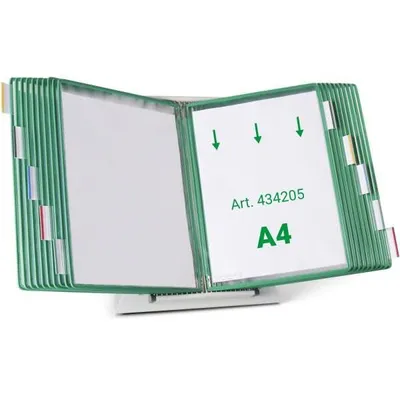 Produktbild von tarifold Sichttafelsystem 434205 DIN A4 grün mit 20 St. Sichttafeln