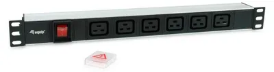 Immagine prodotto di Equip 333319 unità di distribuzione dell'energia (PDU) 6 presa(e) AC 1U Nero