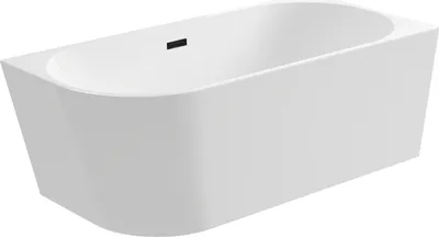 Obrázek produktu pro Balneo rohová vana Akrylátová vana AVOLA 170x80cm pravé víko click-clack zátka černá