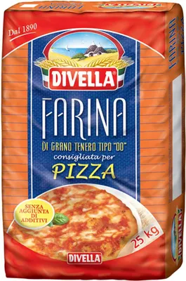 Produktbild von Pizza Mehl DIVELLA - Weizenmehl- 25 kg Beutel - Farina di Grano Tenero Tipo 00