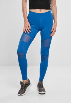 Imagen del producto de Leggings deportivos Urban Classics para mujer, modelo Tech Mesh, color azul, talla S
