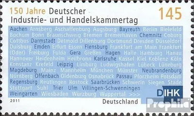 Produktbild von Briefmarken BRD (BR.Deutschland) 2011 Mi 2865 (kompl.Ausg.) gestempelt 150 Jahre IHK