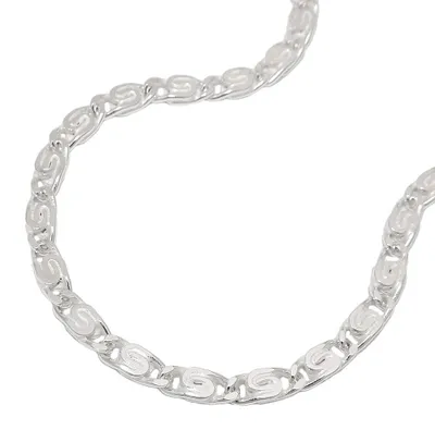 Produktbild von 3,2mm Panzerkette S-Panzer Collier Kette 925 Silber Silberkette 50cm Uni
