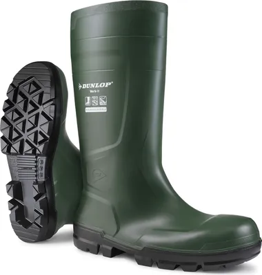Produktbild von Dunlop Stiefel WORK-IT FullSafety Heritage Green PVC SR LO LG,S5,Gr.43