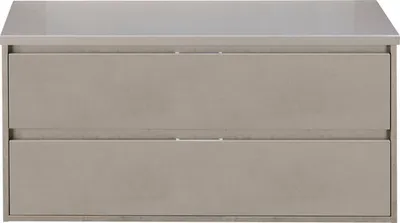 Produktbild von Sanox Waschtischunterschrank Porto BxHxT 120 x 55 x 50 cm Frontfarbe kieselgrau 120 cm mit Waschtischplatte 84722252