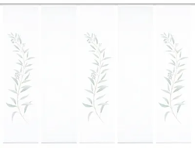 Produktbild von CELSO Schiebegardine recyceltes Polyester, 245x60 cm, 3D-Optik, Pflanzenranke