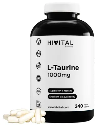Zdjęcie produktu dla L-Tauryna 1000 mg | 240 wegańskich kapsułek
