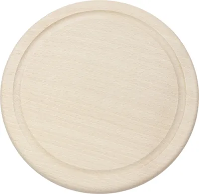 Obrázek produktu pro Kulaté dřevěné prkénko z bukového dřeva 20 cm s drážkou na krájení startérů