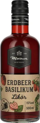 Image de Meisner Erdbeer Basilikum Likör 15% Vol. 0,5l