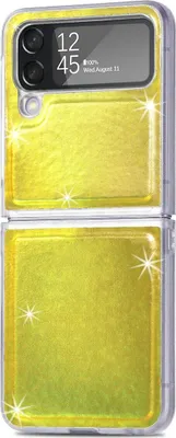 Produktbild von König Design Hülle kompatibel mit Samsung Galaxy Z Flip4 5G Kunststoff Soft Handyhülle - Handy Case Gold