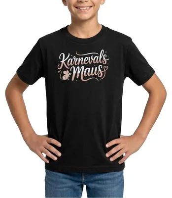 Produktbild von Spreadshirt Karnevalsmaus Karneval Outfit Süß Teenager T-Shirt, 152/164 (12-14 Jahre), Schwarz