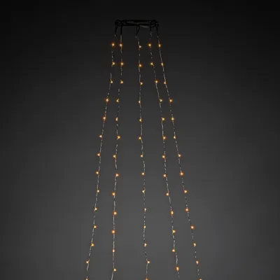 Produktbild von Micro LED Baummantel mit Ring Ø 11, 5 Stränge à 48 Dioden, LED Tropfen, mit Multifunktion, frei wählbarem Timer und Dimmer, reagiert auf Musik, APP-ge