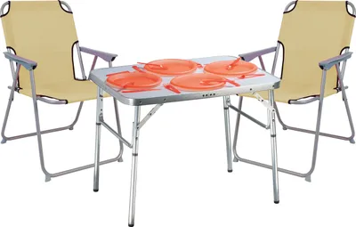 Produktbild von 3-teiliges praktisches Campingmöbel Set Alu L75xB55xH60cm