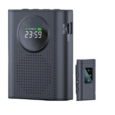 Produktbild von Tragbarer Sprachverstärker 15 W mit magnetischem drahtlosem Ansteckmikrofon, Mini-Megafon für Lehrer, Senioren, Yoga & Reiseleiter