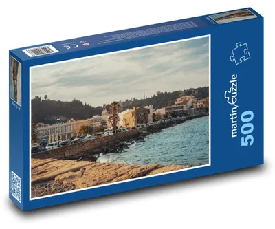 Obrázek produktu pro Puzzle 500 Pobřeží s historickým přístavem - martinpuzzle