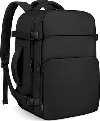 Produktbild von Handgepäckrucksack – Reisekoffer – Für Flugreisen geeignet – Handgepäcktauglich – 45 x 36 x 20 cm – Schwarz
