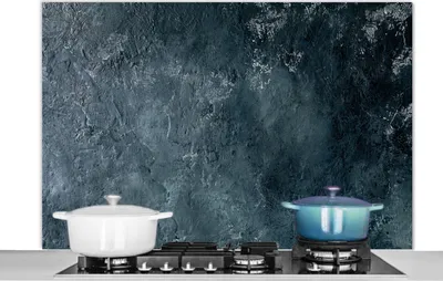 Produktbild von KitchenYeah®  Spritzschutz Küche - Küchenrückwand - Wandschutz für Herd und Spüle - Beton - Naturstein - Grau 120x80 - Alu-Dibond (Alternative zum Spritzschutz aus Glas) - Hitzebeständig - Herdspritzs