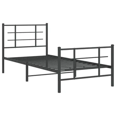 Immagine prodotto di Giroletto con Testiera e Pediera Metallo Nero 90x200 cm