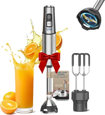 Image de Mixeur plongeant 2en1 fouet 15 vitesses turbo Anybear 1100W