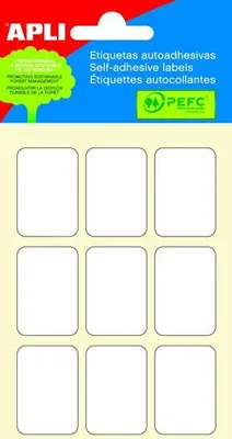 Zdjęcie produktu dla Etykiety samoprzylepne 22 x 32 mm - białe 54 szt.