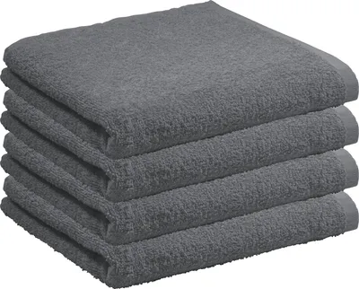 Produktbild von REDBEST Duschtuch Oceanside" 4er-Pack anthrazit 70x140 cm"