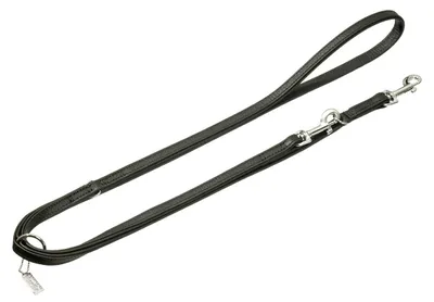 Zdjęcie produktu dla Smycz Karlie VINTAGE - czarna - szerokość/długość: 14 mm, 200 cm
