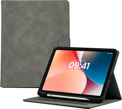 Produktbild von LBH Tablet Schutzhülle für Apple iPad Air 5 10.9 Zoll Cover Case Schutz Tablet Farbe: Grau