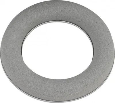Produktbild von OASIS® Steckmasse Kranz OMARO mit Papercompound Kunststoffunterlage, grau, 3cm, Ø20cm - Kunstblumen Steckschwamm