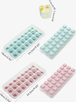 Produktbild von 24 Gitter Eiswürfelschale,Abgedeckte Eiswürfelschalen,Eiswürfelbereiterschale