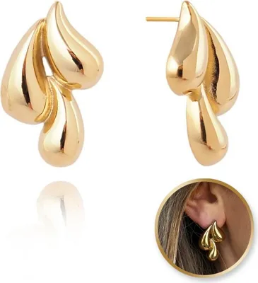 Produktbild von ohrringe aus 14k vergoldetem Chirurgenstahl, KST3235