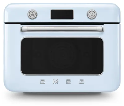 Imagen del producto de SMEG COF01PBEU, horno mini vintage, color azul pastel