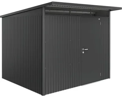 Produktbild von Biohort AvantGarde, Metallschuppen, Einzelbild, Schuppendach, Dunkelgrau Metallic, Stahl, Dunkelgrau Metallic