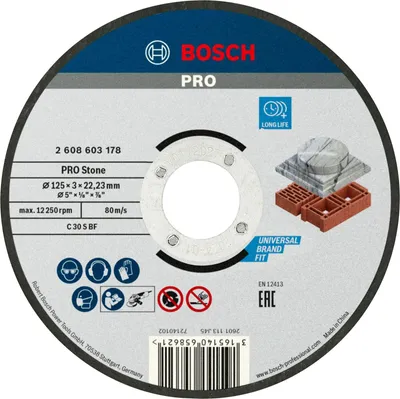 Obrázek produktu pro Bosch PRO Stone TS,125x3x22,23 mm