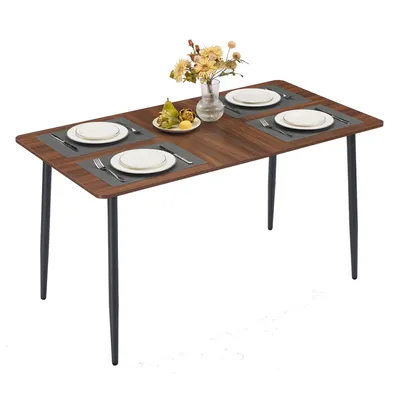 Produktbild von VASAGLE Esstisch, Esszimmertisch, Küchentisch, für 4-6 Personen, Landhausstil, hitzebeständige Oberfläche, einfache Montage, 75 x 140 x 75 cm