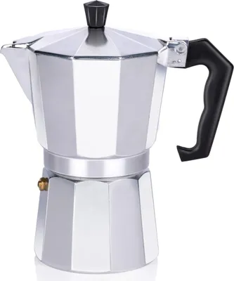Produktbild von alpina Perkolator – 270 ml – Kaffeemaschine – Ø10 x 19 cm – 320 g – Kaffeezubereitung ohne Strom – jeweils 1 Tasse – auch mit Gas/Halogen/Keramik – Aluminium