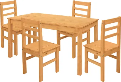 Immagine prodotto di Tavolo da pranzo 11164V + 4 sedie 1221V TORINO cera