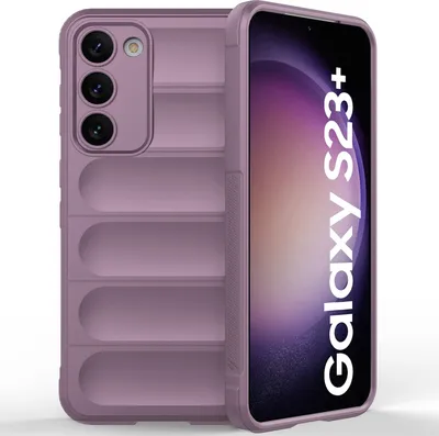Produktbild von Samsung S23+ Hülle, Weich TPU Silikon Stossfest Anti-rutsch Schutzhülle für Samsung Galaxy S23+ Lila