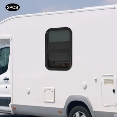 Produktbild von 2 Stück Caravan Seitenfenster, 15x22 Zoll vertikale Schiebefenster für Wohnmobile und Wohnwagen