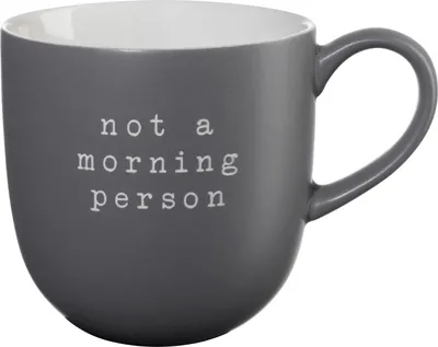 Obrázek produktu pro ASA Henkelbecher, not a morning person  d. 9,5 cm, h. 9,5 cm, 0,35 l.