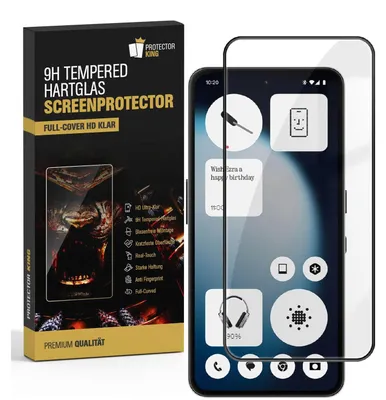 Produktbild von 2x 9H Panzerglas für Nothing Phone 4a HD klar Full Screen Protector HD klar Tempered Hartglas Displayschutz Schutzglas