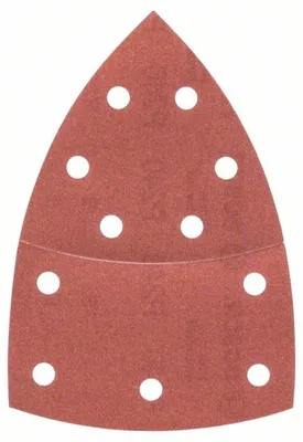 Produktbild von Bosch Multischleifpapier mit Klett, gelocht Körnung 240 (L x B) 102 mm x 62.93 mm 2609256A66 10 St