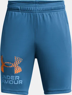 Productafbeelding van Under Armour Tech Logo Korte Broek, Blauw, voor jongens, maat 10-12 jaar